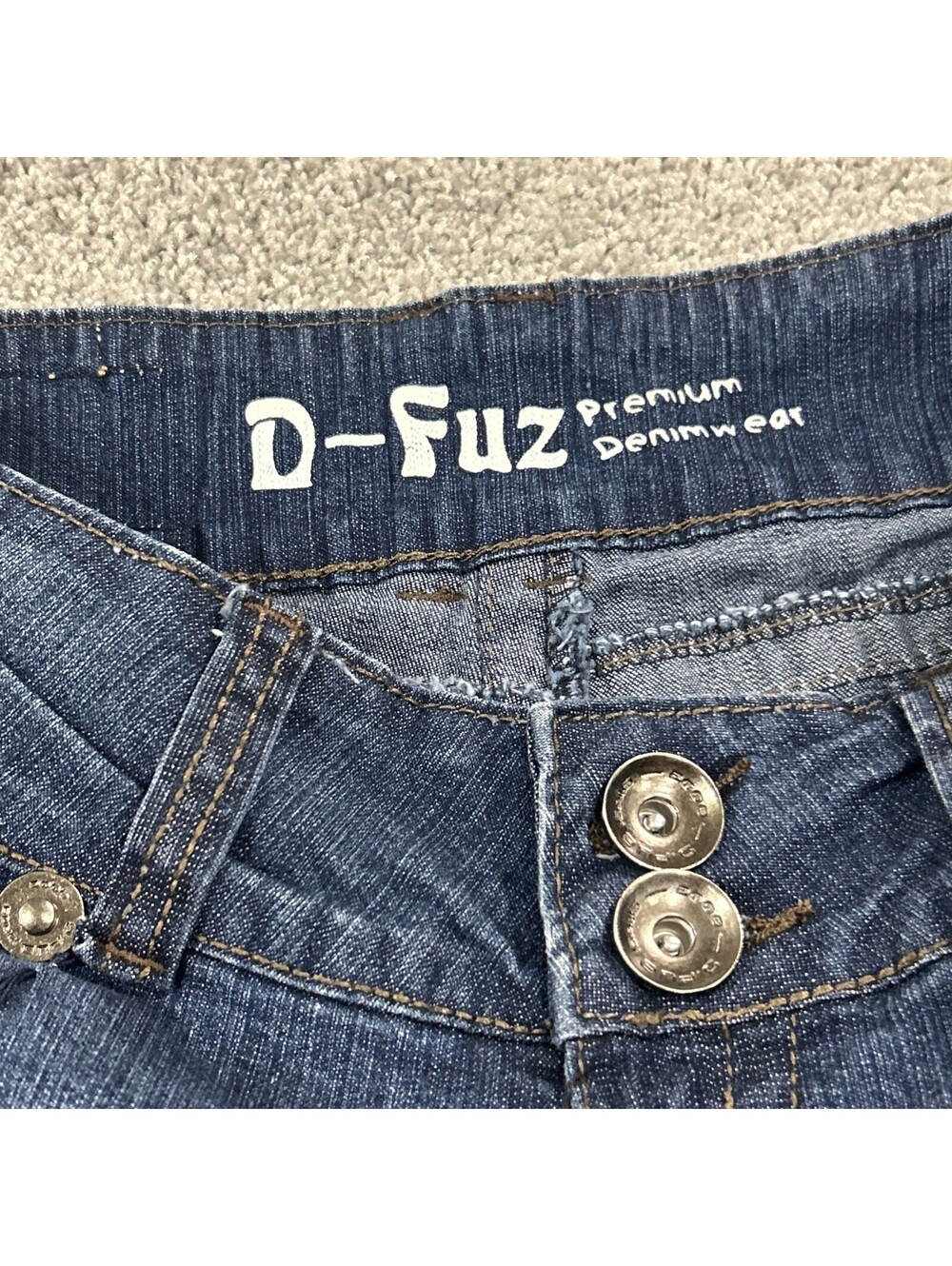 D-Fuz Y2K Bootcut Distressed Jeans Women’s New With Tags - Picture 5 of 10